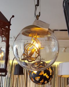photo of asymetrical glass light fixture
