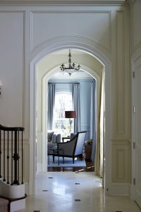 photo of front hallway arches